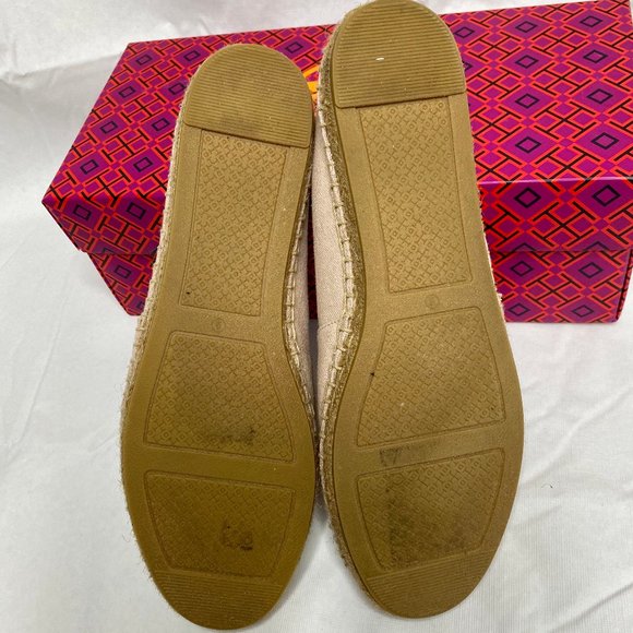 Tory Burch Poppy Espadrille Canvas Patent Leather - Picture 3 of 10